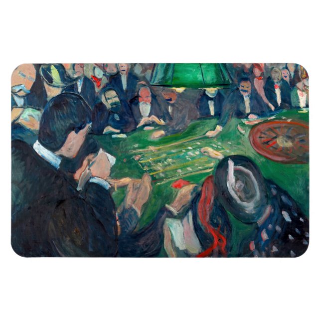Imán Edvard Munch - La mesa de la ruleta en Monte Carlo (Horizontal)