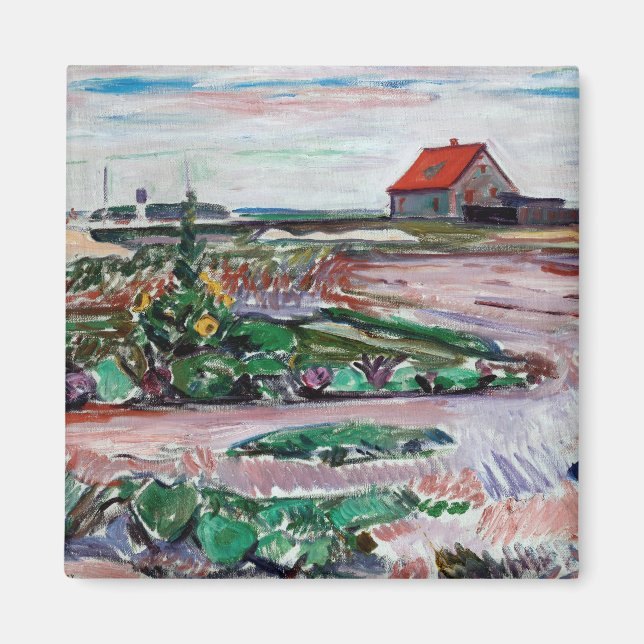 Imán Edvard Munch - Mar. Paisaje cerca de Lubeck (Frente)