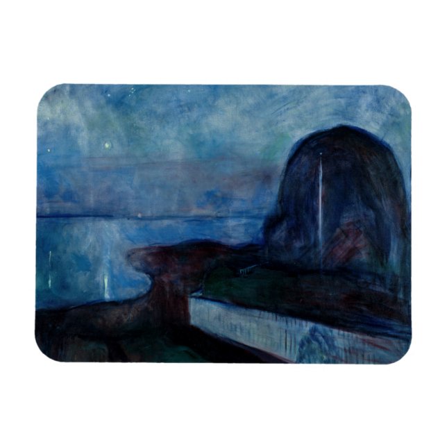 Imán Edvard Munch - Noche Starry 1893 (Horizontal)