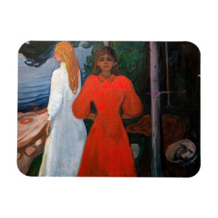 Imán Edvard Munch - Rojo y Blanco
