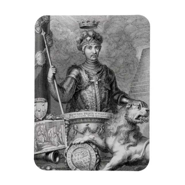 Imán Edward El Príncipe Negro (1330-76) después del mon (Vertical)