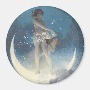 Imán Edwin Blashfield Stars dispersando Art Nouveau