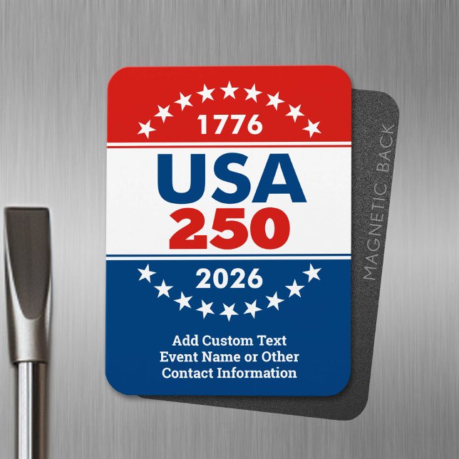Imán EE. UU. 250 - Clásico del cumpleaños de América -  (USA 250 Magnet - Celebrate America)