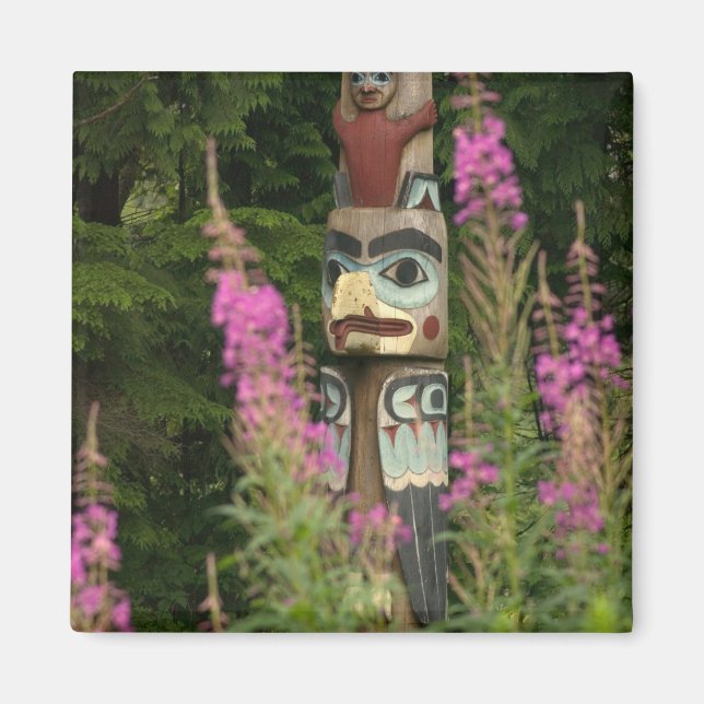 Imán EE. UU., Alaska, Ketchikan, Totem Bight State (Frente)