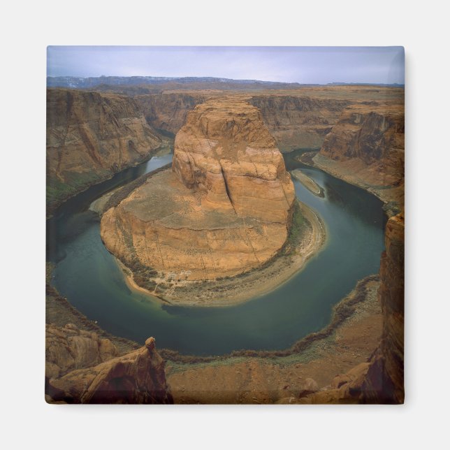 Imán EE.UU., Arizona. Horseshoe Bend mostrando erosión  (Frente)