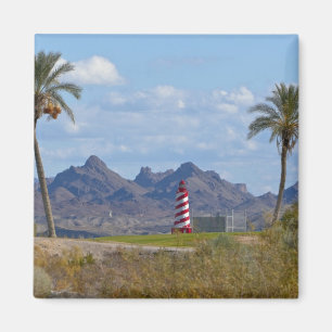 Imán EE. UU., Arizona, Lake Havasu City. Faro próximo