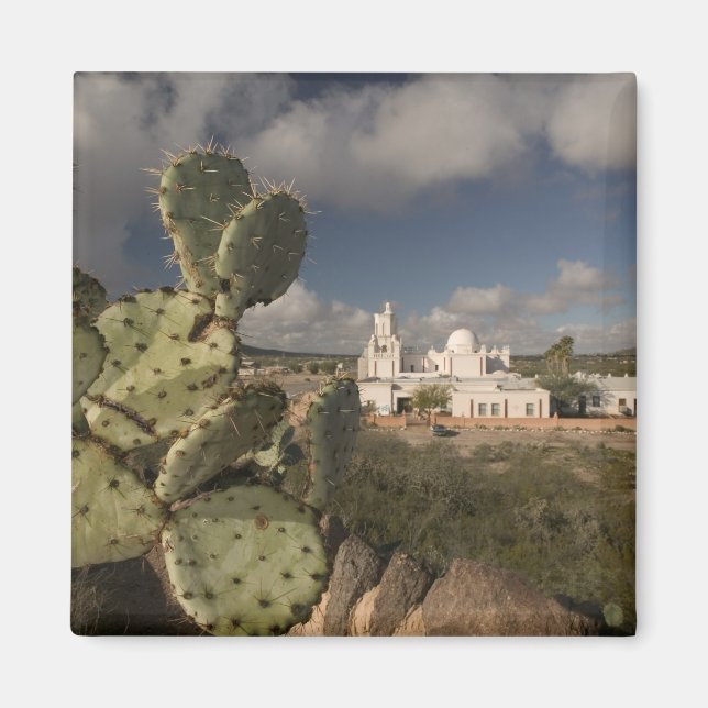 Imán EE. UU., Arizona, Tucson: Misión San Xavier del Ba (Frente)