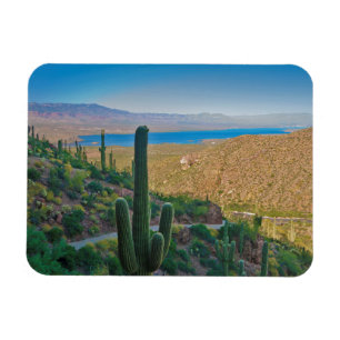 Imán EE. UU., Arizona. Vista desde la entrada a Tonto