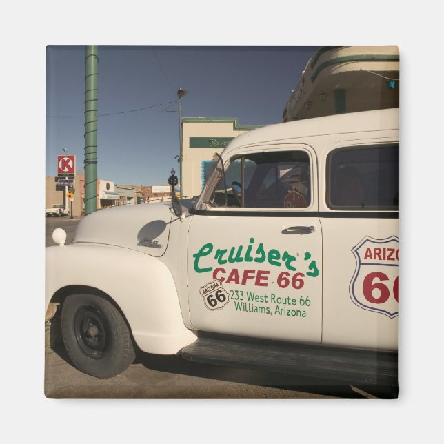 Imán EE. UU., Arizona, Williams: Cruisers Cafe 66 Antig (Frente)