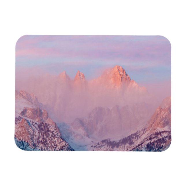 Imán EE. UU., California, Lone Pine. Amanecer (Horizontal)