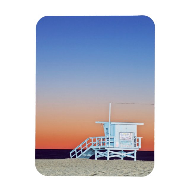 Imán EE. UU., California, Los Ángeles, playa de Santa M (Vertical)