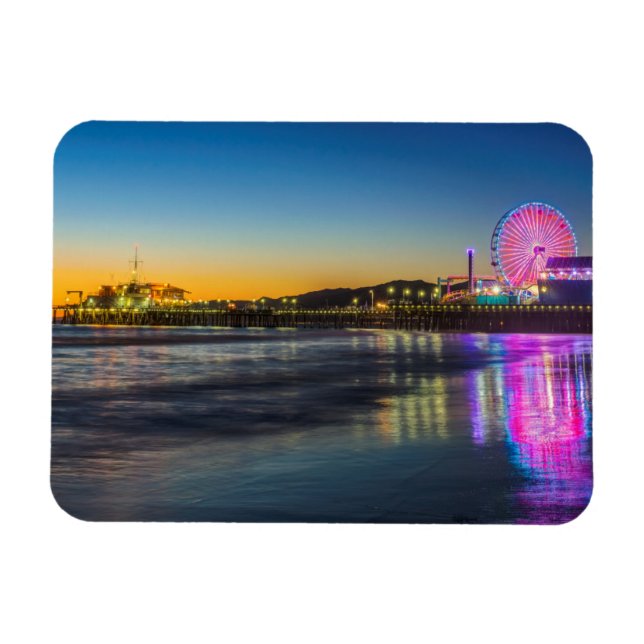 Imán EE.UU., California, Los Ángeles, Santa Mónica Pier (Horizontal)
