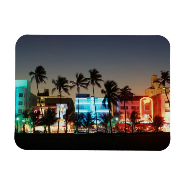 Imán EE.UU., Florida, Miami Beach, Ocean Drive, Art Dec (Horizontal)