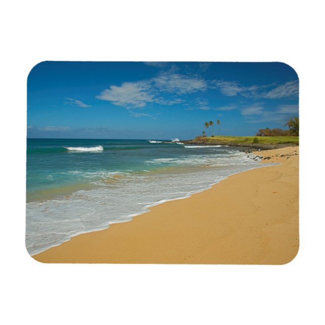 Imán EE. UU., Hawái, Isla Molokai, Playa Three Mile (Horizontal)