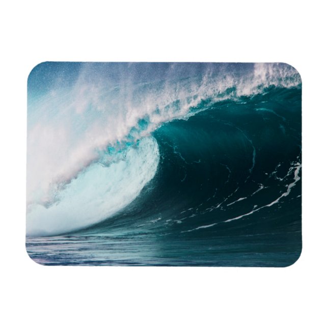 Imán EE. UU., Hawái, Oahu, Olas grandes (Horizontal)