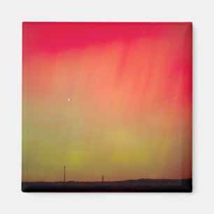 Imán EE. UU., Idaho. Aurora borealis, luces del norte a