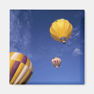 Imán EE. UU., Idaho, Valle de Teton. Globos aerostático