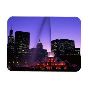 Imán EE.UU., IL, Chicago. Fuente de Buckingham, Grant
