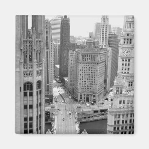 Imán EE.UU., IL, Chicago, Loop from Hotel