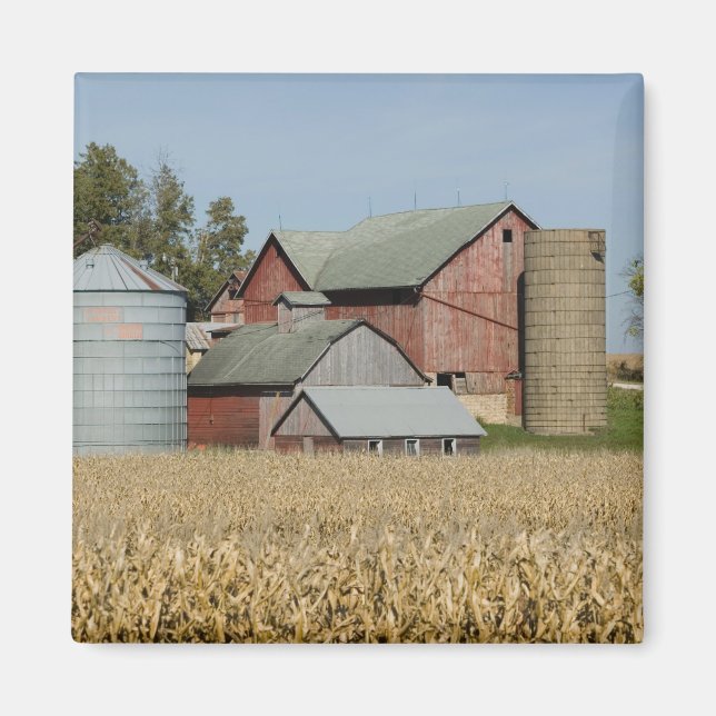 Imán EE. UU., IOWA, Froelich: Granja antigua (Frente)