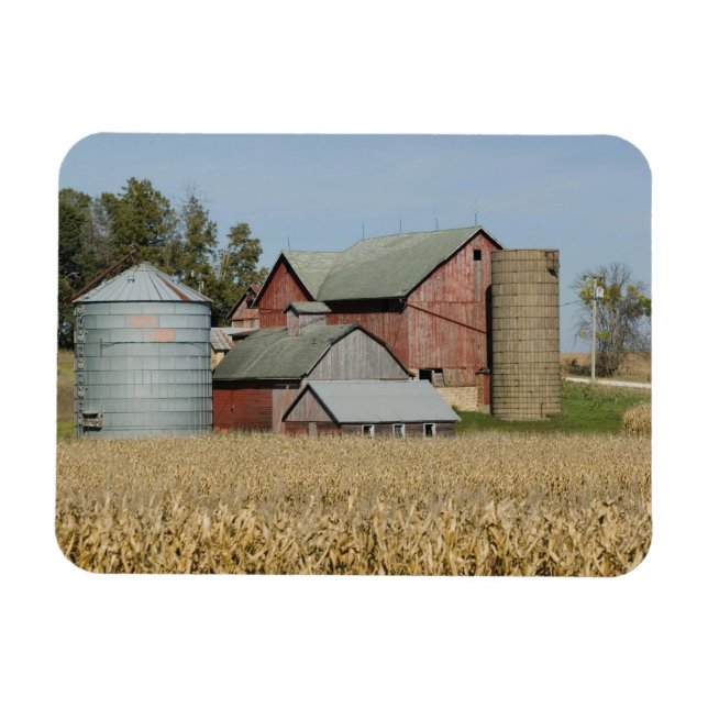 Imán EE. UU., IOWA, Froelich: Granja antigua (Horizontal)