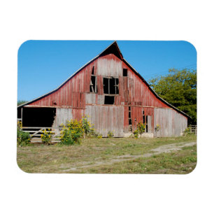 Imán EE.UU., Kansas, antiguo granero rojo