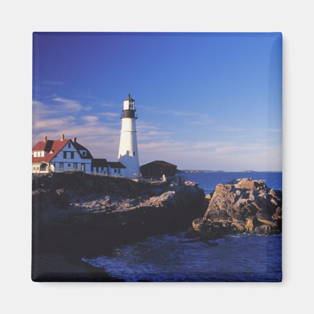 Imán EE. UU., Maine. Faro de Portland Head. (Frente)