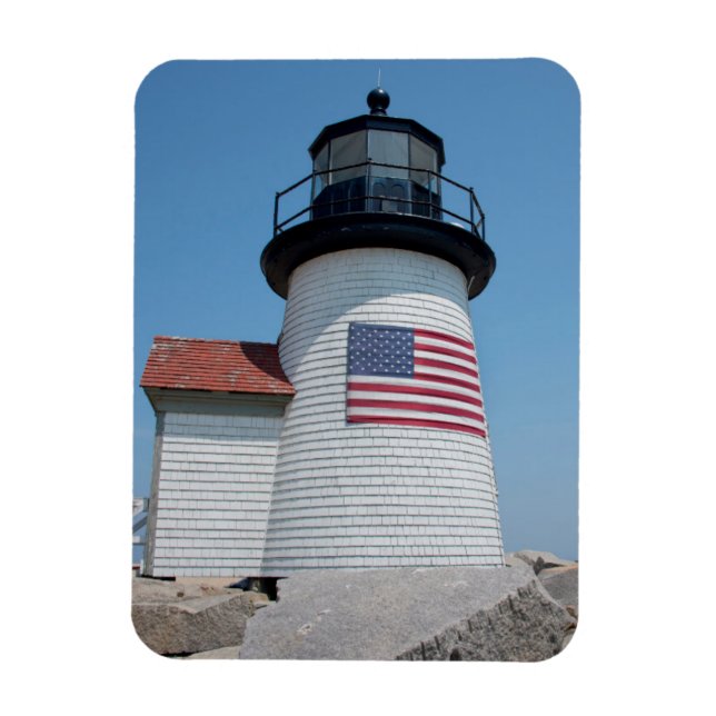 Imán EE. UU., Massachusetts, Nantucket. Brant Point (Vertical)
