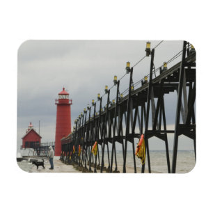 Imán EE. UU., Michigan, costa del lago Michigan, Grand 