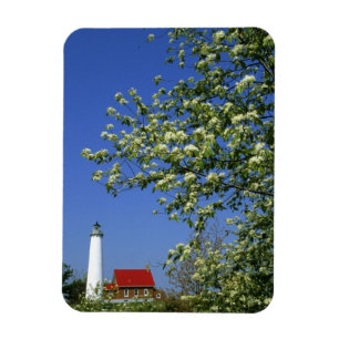 Imán EE. UU., Michigan, East Tawas. Faro de Tawas con