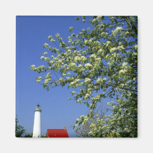 Imán EE. UU., Michigan, East Tawas. Faro de Tawas con