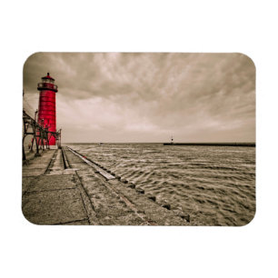 Imán EE.UU., Michigan, faro de Grand Haven