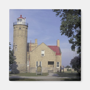 Imán EE. UU., Michigan Faro de Old Mackinac Point