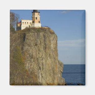 Imán EE.UU., Minnesota.  Faro de Split Rock en el lago
