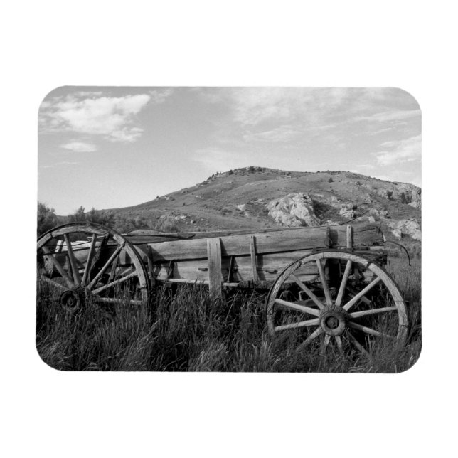 Imán EE. UU., Montana, Bannack State Park Viejo carro h (Horizontal)