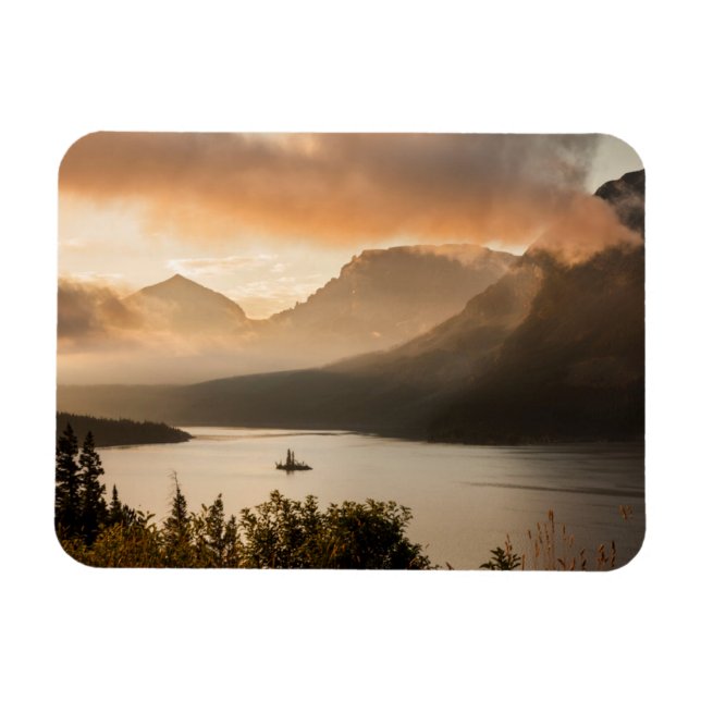 Imán EE. UU., Montana, Parque Nacional Glaciar. Amanece (Horizontal)