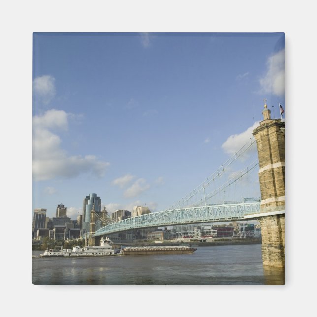 Imán EE. UU., Ohio, Cincinnati: Roebling Suspension 2 (Frente)