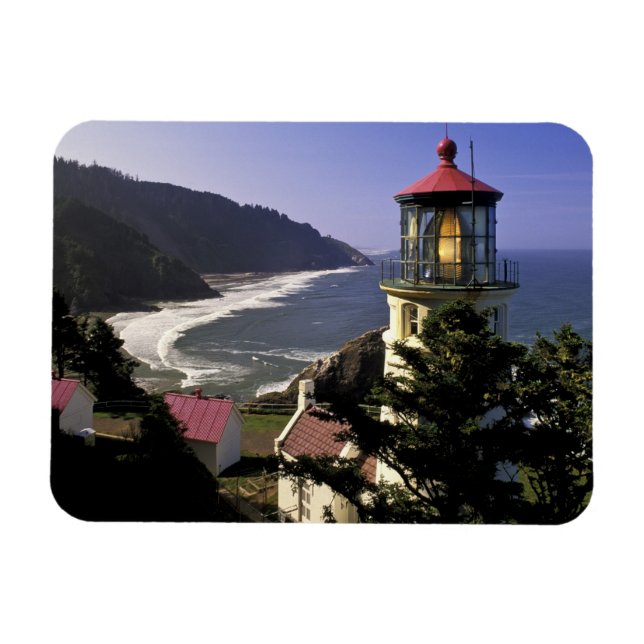Imán EE. UU., Oregón, Florence. Faro de Heceta Head (Horizontal)