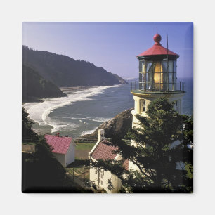 Imán EE. UU., Oregón, Florence. Faro de Heceta Head