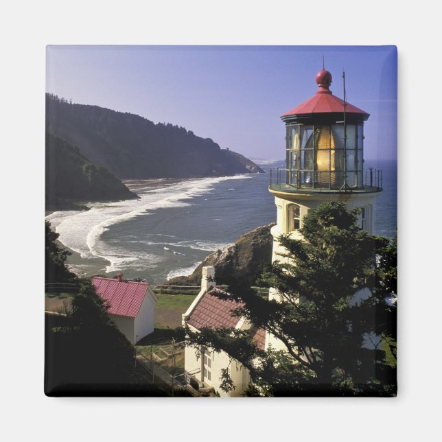 Imán EE. UU., Oregón, Florence. Faro de Heceta Head (Frente)