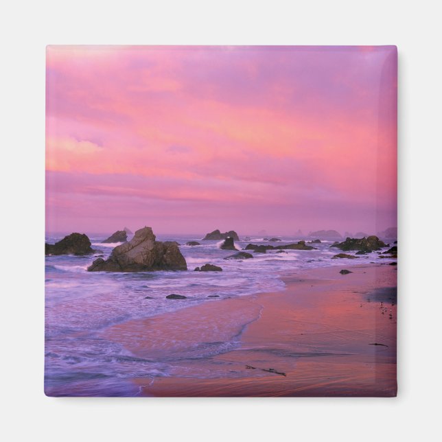 Imán EE.UU., Oregon, Harris State Beach, Brookings. (Frente)