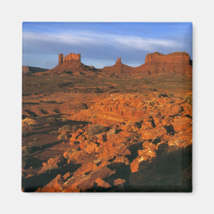 Imán EE. UU., Utah, Valle del Monumento. Luz del atarde