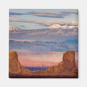 Imán EE. UU., Utah. Vista panorámica de las montañas La