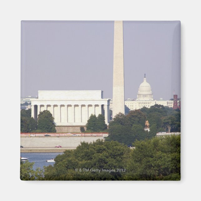 Imán EE.UU., Washington DC, Washington Monument y EE.UU (Frente)
