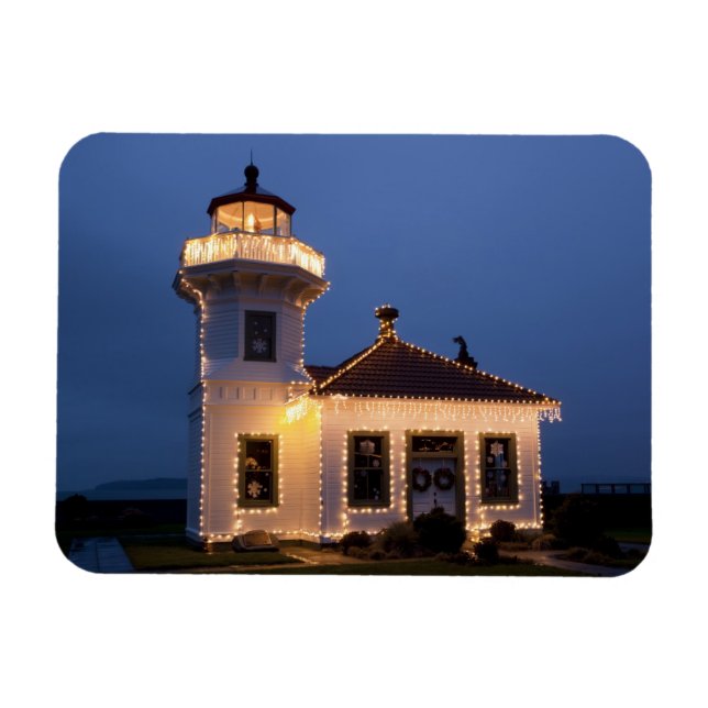 Imán EE. UU., Washington, Mukilteo. Faro de Mukilteo (Horizontal)