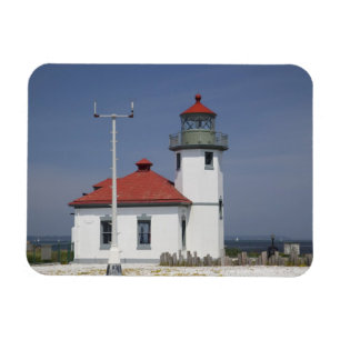 Imán EE. UU., Washington, Seattle, Alki Point Lighthous