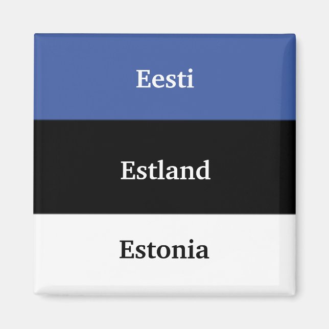 Imán Eesti - Estland - Estonia Magnet (Frente)