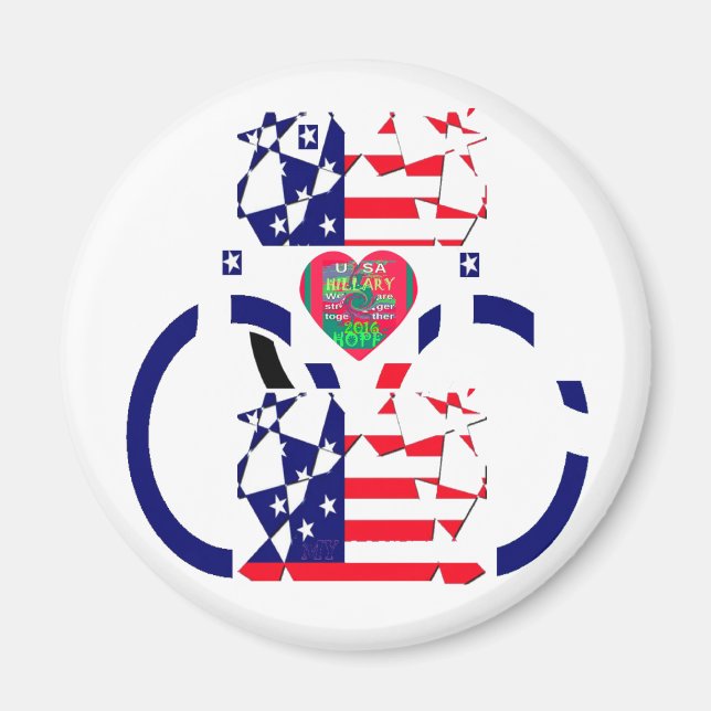 Imán EEUU Hope Hermosa Ar de diseño de Bandera Nacional (Frente)