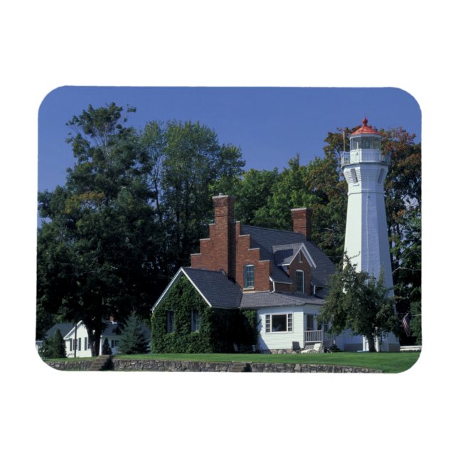 Imán EEUU, Michigan, Lago Huron. Port Sanilac (Horizontal)