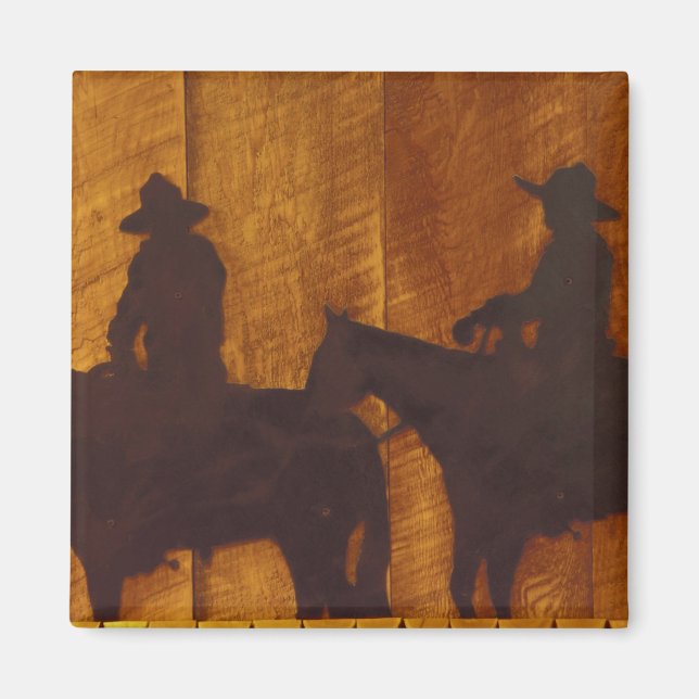 Imán EEUU, Montana, Vaqueros del río Boulder a caballo (Frente)